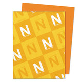 Neenah Paper 22761 Color Cardstock, 65lb, 8 1/2 x 11, Orbit Orange, 250 Sheets