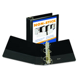 Samsill Durable 4 inch 3 Ring Binder, Made in USA, D Ring Binder, FSC 100% Recycled Chipboard, Black
