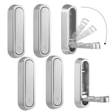 Dntorx Folding Coat Hooks, 6 Pcs Foldable Silver Wall Hooks Heavy Duty Foldable Hook Bathroom Towel Hooks Robe Hooks Wall Mounte