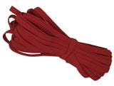 Bowtique Emilee 1/4 Elastic 10 yards Bundle, Braided Skinny Elastic for Face Masks, Headbands or Hair Ties (Red)