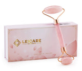 Jade Roller for Face - Rose Quartz Face Roller Skin Care - Stone Facial Roller, Face Massager for Women, Relieve Stress, Remove