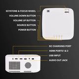 Kodak Flik X10 Full Hd Multimedia Projector | Mini Portable Compact Home Theater System With Remote Control, Native 1080P Video