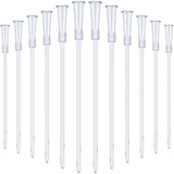 Nuanchu White PVC Replacement Tube Supplies Colon Tubes Kit Clear Replacements Hose with Flexible Rounded End for Smooth Insert