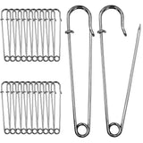 BEADNOVA 4 Inch Large Safety Pins for Clothes Big Heavy Giant Safety Pin for Fashion, Sewing, Quilting, Blankets, Upholstery, La