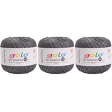 golo 3 Balls Crochet Thread Size 10 Crochet Yarn for Hand Knitting 196
