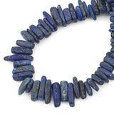 BEADIA Natural Lapis Lazuli Irregular Teardrop Stone Beads 0.4-1.2 Loose Semi Gemstone Beads for Jewelry Making 15 Inch/Strand