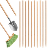 Barydat 10 Pack 60 x 1 Broom Handle Wood Sanded Tapered Tip Handle Mop
