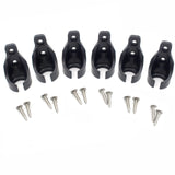 6 PCS Bungee Cord Bungee Ball Receivers Brackets Fit 7/8 Inch Bungee Ball, for Exterior Outdoor Deck Patio Pergola Porch Living