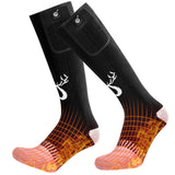 SNOW DEER Upgraded Heated Socks,Electric Rechargeable Battery Heating Socks for Men Women,Winter Ski Hunting Camping Hiking Clim