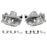 cciyu 19B2660 19B2661 FL & FR Brake Calipers With Bracket For Acura For ILX 2013-2015 For Honda For Accord 2003-2017 For Honda F