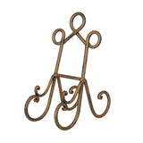 Deco 79 Metal Scroll Easel, 5 x 8 x 9, Brown