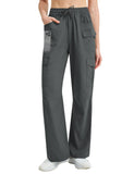 Women's Cargo Hiking Pants 28 Lightweight Casual Quick Dry Straight Leg Camping Travel Pant for Work Golf with Multi-Pocket(Grey