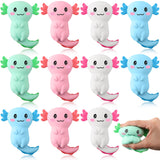 RoundFunny Axolotl Party Favors Sensory Fidget Toy Bulk Stress Relief Gifts Squeeze Axolotl Stress Balls Birthday Goodie Bag Stu
