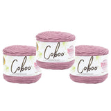 Lion Brand Yarn Coboo, Soft Yarn for Knitting, Crochet, and Crafts, Plume, 3 Pack