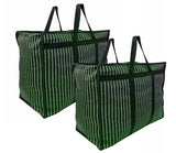 ERcial Multipurpose Extra Large Big Heavy Duty Storage Organizer Reusable Canvas Shopper Bag with Strong Handles and Base with C