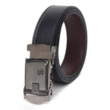 Sunshopping MenS Formal & Causal Synthetic AutoLock Buckle Black Belt (Aas52Bl) Black (40, Black)