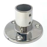 Heavy Duty 316 Stainless Steel Marine Grade Casting Boat Hand Railing Fittings 7/8'' Round Base 90 Degree Tube Base