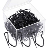 Shappy 120 Pack Drapery Hooks Pins for Curtains, Metal Pinch Pleat Hooks with Clear Box 1.2 Inch for Window Door and Shower Curt