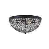 Living District Indoor Modern Home Decor Bright Taye 4 Light Matte Black Flush Mount