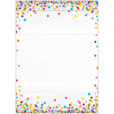 Ashley Productions Smart Poly Single Sided PosterMat Pals Space Savers, Blank Confetti Style, 13 x 9.5, ASH95306