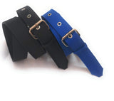 Generic Women Xxl Oversize Plus Size Denim Material Jeans Belts Black And Royal Blue 2Pcs Combo