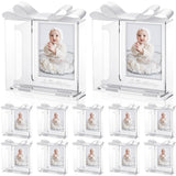 12 Set My 1st Birthday Party Favors Supplies First Birthday Photo Frame First Anniversary Decoration with Clear Plastic Crystal