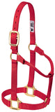 Weaver Leather Original Non-Adjustable Nylon Horse Halter, Small, Red