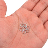 THREENEST 1000PCS 7mm 1mm Thickness 18 Gauge Stainless Steel Jump Rings, Unwelded Metal Round O Rings for Necklace Bracelet Keyc