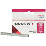 Arrow Fastener 186 3/8 1,000 Count T18 Staples