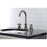 Kingston Brass Fsc8929Zx Millennium Widespread Bathroom Faucet, 5-3/8 Inch In Spout Reach, Polished Nickel