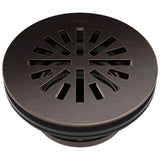 Delta Faucet 4 Inch Round Shower Floor Drain Oil Rubbed Bronze, Shower Drain Kit, Round Shower Drain, Chrome Shower Drain, Showe