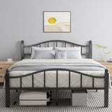 Blbeed Queen Size Bed Frames with Headboard, Noise-Free Design & Underbed Storage Heavy Duty Bed Frames with Headboard No Box Sp