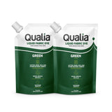 Qualia Fabric Dye - for Natural Fibers - 235 ml (Green 2 Pack)