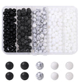 Songxi Stone Beads Bracelet Making Kit 240PCS, 8mm Loose Crystal Gemstone Beads for Bracelet Necklace Earring, DIY Crafts for Je