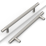 Coinkoly 10 Pack 6.3 (160mm) Satin Nickel Cabinet Pulls Knurled Kitchen Cabinet Handles Brushed Nickel Drawer Pulls Cupboard Har