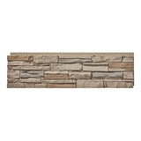 Wallwell 6-Pack Faux Stone Wall Panels (22.5 Sq Ft) PU Stone Veneer Siding, Mortarless 46.25x12.88 Inch Stacked Stone Accent Wal