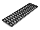 TEKTON 1/2 Inch Drive 3-Rail Socket Organizer Set, Gray (45-Tool) | OST27345 | Made in USA