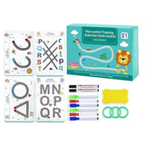 NITRAZONE Reusable Magic Practice Copybook Kit for Kids, Writing Practice and Pen Control Workbook Set, Educational Learning Dra