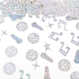 240 Pcs Disco Table Confetti, Glitter Table Confetti Disco Party Decorations Disco Ball Musical Note Microphone Star Confetti fo