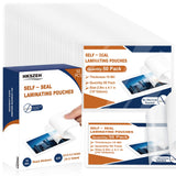 50 Pack 10 Mil 2.9x4.1 Self Sealing Laminating Pouches for 2.5 x 3.5Card Plastic Laminating Sheets Business Card Size Clear