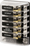 Blue Sea 5015 ST Glass Fuse Block w/Negative Bus