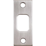 Stone Harbor Hardware Square Corner Deadbolt Strike Plate, 1-1/8 x 2-3/4, 2-1/8 Center-to-Center, Antique Nickel