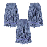 Commercial Heavy Duty Mop Heads Replacement for Rubbermaid: 3 Packs Industrial Wet Mop Head for Floor Cleaning - Commercial Prod