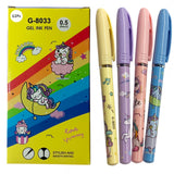 SHAKTISM Gel Ink Pen Set, 0.5mm Fine Tip, Cartoon Design, Smooth Writing, School and Office Use (Unicorn Gel Ink Pen)