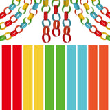 BOUBONI 600 Pieces Video Game Themed Paper Chains Paper Strips 1 x 7 Inch for Birthday Party Decorations DIY Crafts Favors (Clas