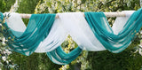 WARM HOME DESIGNS 25 Yards Long Teal Fabric by The Yard. Our 55 Wide Sheer Bulk Fabric is Great for Bed Canopy Curtains, Wedding