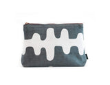 MAIKA Recycled Canvas Large Travel Pouch, Echo Charcoal