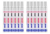 White Paint Markers, 12 Pack Oil-Based Waterproof Quick Dry Permanent Paint Pen Set for Rocks Painting, Wood, Plastic, Canvas, G