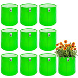 Anandi GreenS Hdpe Uv Protected 260 Gsm Round Green Colour Plant Bags Suitable For Terrace And Vegetables Gardening Size 6X6 In