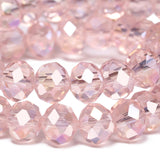 Songxi 8mm Faceted Rondelle Glass Beads for Jewelry Making 120PCS, Crystal Glass Beads DIY Arts and Crafts, for Bracelet Necklac